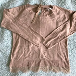 Lauren Conrad M tan sweater